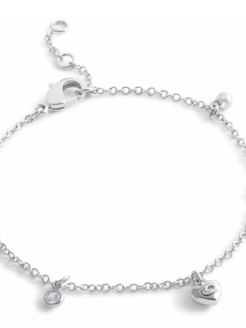 Coach Charm Bracelet Silver NWT & Coach Jewelry Drawstring Protective Dust Bag - Picture 4 of 7